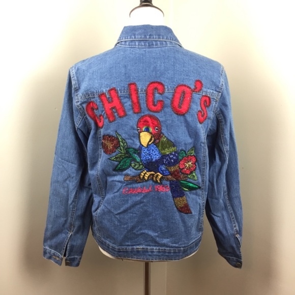 chicos blue jean jacket